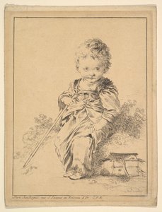 Gyermektartó személyzet, 18. század. alkotó: François Boucher