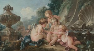 Ámor az összeesküvésben alkotó: François Boucher