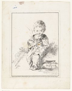A kis kéményseprő Le petit Savoyard Négy nyomat gyerekekkel (sorozat címe) alkotó: François Boucher