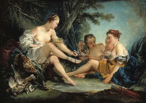 Diana visszatér a vadászatból, 1745. alkotó: François Boucher