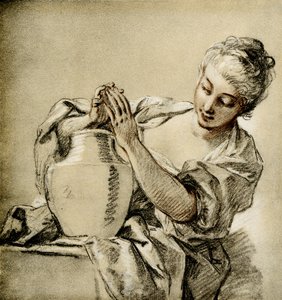 Lány a kútnál alkotó: François Boucher