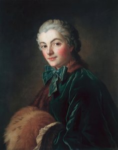 Fiatal nő muffban alkotó: François Boucher