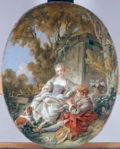 A flageolet játékos alkotó: François Boucher