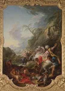 Leopárdvadászat, 1736 alkotó: François Boucher