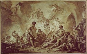 Vulkán kovácsai alkotó: François Boucher