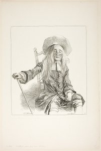 Férfi egy széken ül alkotó: François Boucher
