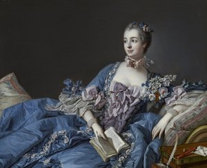 Pompadour márkiné portréja 1721-1764, 1758 körül alkotó: François Boucher