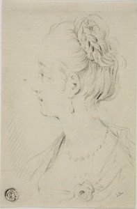 Fiatal nő profilja mellszobor alkotó: François Boucher