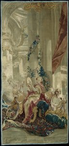 Psyche belépése Ámor palotájába a Psyche történetéből alkotó: François Boucher