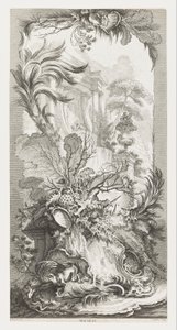 Rocaille [Rococo Design], in Nouveaux Morceaux pour des Paravents [Új koncepciók a paravánokhoz]. alkotó: François Boucher