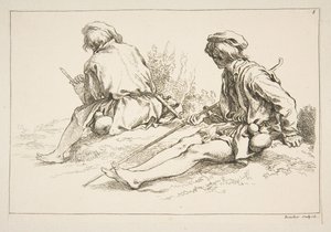 Vázlatlap, 1753. alkotó: François Boucher