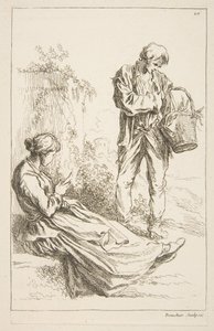 Vázlatlap, 1753. alkotó: François Boucher