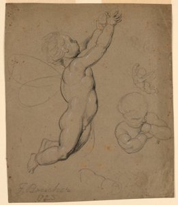 Tanulmányok a puttiról alkotó: François Boucher
