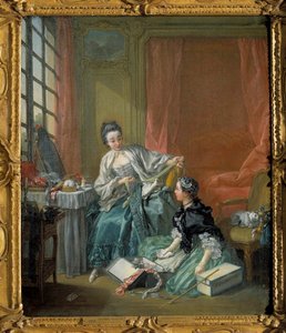 Francois Boucher (1703-1770) A divatkereskedő festménye. 1746. Stockholm. Nemzeti Múzeum alkotó: François Boucher