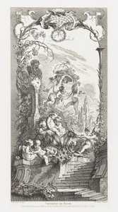 Triomphe de Priape [Priapus diadala] in Nouveaux Morceaux pour des Paravents [Új koncepciók képernyőkhöz] alkotó: François Boucher