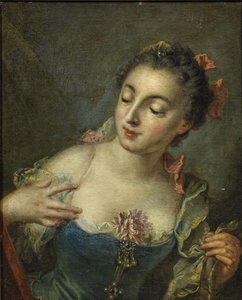 Fiatal hölgy balra alkotó: François Boucher