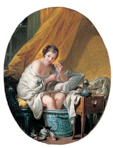 Fiatal nő lábfürdőben, 1766 alkotó: François Boucher