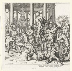 Bacchus diadala, bal fele alkotó: François Chauveau (attributed to)