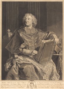 Polignac bíborosa alkotó: François Chereau I after Hyacinthe Rigaud