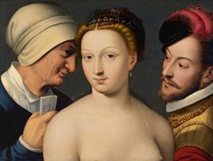 Franciául:  Billet doux A szerelmes levél alkotó: François Clouet