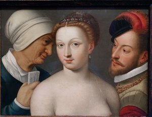 Franciául:  Billet doux A szerelmes levél alkotó: François Clouet