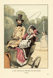 Egy fop vezet a Bois de Boulogne-ban