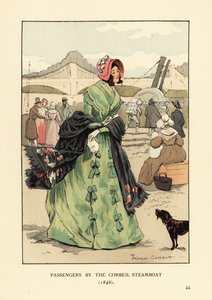 A Corbeil gőzhajó utasai, Párizs alkotó: François Courboin