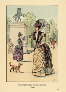 Az Avenue des Champs-Elysées 1888-ban alkotó: François Courboin