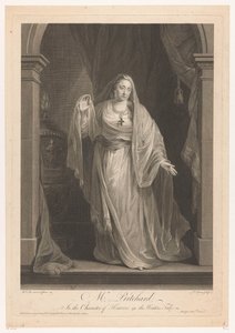 Portret van Hannah Pritchard alakítja Hermionét a Téli mesében Mrs. Pritchard Hermione karakterében a tél meséjében (cím a tárgyon) alkotó: François Germain Aliamet
