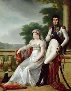 Jérôme Bonaparte és a württembergi Catharina mint vesztfáliai király és királynő alkotó: François Joseph Kinson