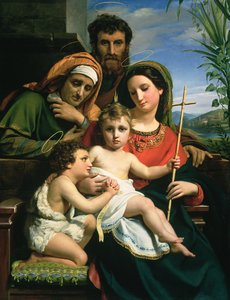 A Szent Család Keresztelő Jánossal és Erzsébettel, 1823