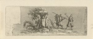 Táj két görög halászsal alkotó: François Joseph Pfeiffer (II)