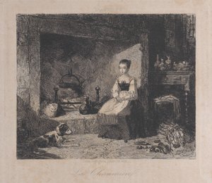 The Cottage La Chaumiere, 1800-50., 1800-50. alkotó: François Jules Collignon