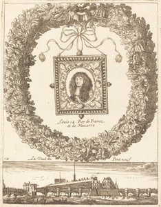 A Pont Neuf kilátása; XIV. Lajos, Franciaország és Navarra királya