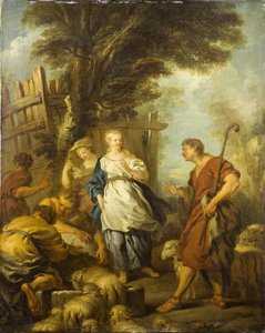 Jákob találkozik Ráhellel a kútnál, 1720 körül.
