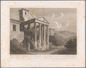Kilátás a Herkules-templomra Coriban, Velletri közelében Róma kilátásai (sorozat címe)