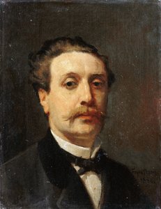 Guy de Maupassant portréja alkotó: François Nicolas Auguste Feyen Perrin