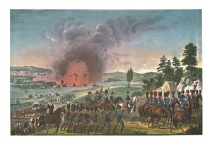 A franciák visszavonulása a lipcsei csata után, 1813. október 19., 1850.