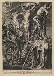 Krisztus a kereszten a két tolvaj között alkotó: François Ragot