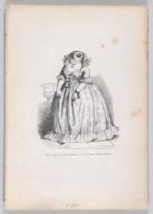 Felsőbbrendű bagolynak adta ki magát, és csak egy nevetséges bagoly volt a Scenes from..., kb. 1837-47. alkotó: François Rouget