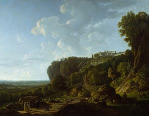 A római Campagna (kilátás Tivoliból) alkotó: François Sablet