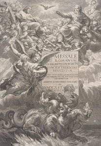 A szentháromság egy hatfejű sárkányt legyőző Szent Mihállyal, a „..., kb. 1662.
