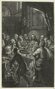 Utolsó vacsora Krisztus élete (sorozat címe) alkotó: François Stuerhelt (possibly)