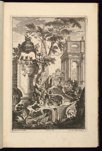 Tervezés Fountain with a River God alkotó: François de Cuvilliés the Elder