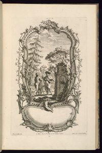 Tervezés nagy és kis rekesszel rendelkező kartonokhoz alkotó: François de Cuvilliés the Elder