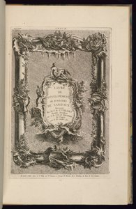 Tervezés kerethez és kartonhoz alkotó: François de Cuvilliés the Elder