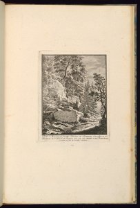 Tervezés sziklákkal ellátott tájhoz alkotó: François de Cuvilliés the younger