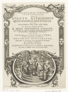 Minerva lauwert schrijver Címlap: Johannes Carolus de Roo, Dissertatio juridica inauguralis, ad tit. ff. felbontott házasság után, hogyan kérik a hozományt, 1722