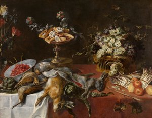 Csendélet (olaj, vászon) alkotó: Frans (attr. to) Snyders or Snijders