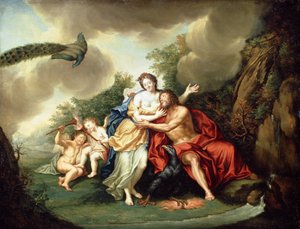 Jupiter és Juno (olaj a rézlemezen)